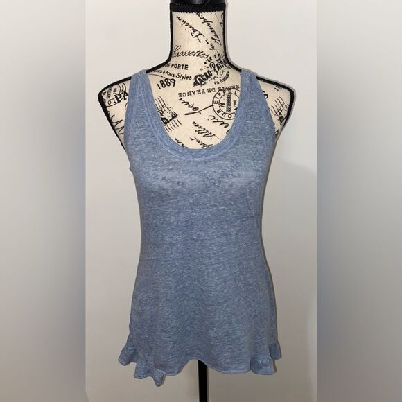 Banana Republic NWT Blue Ruffle Tank Top - Picture 8 of 8